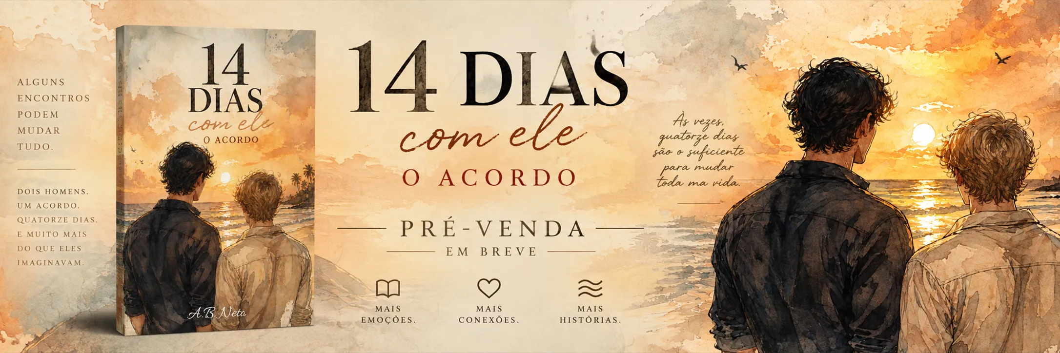 Pré-venda do livro 14 Dias com Ele — O Acordo, de A. B. Neto