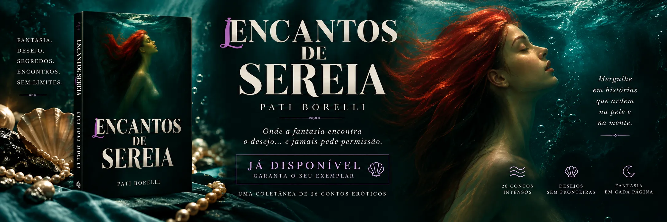 Encantos de Sereia, de Pati Borelli — já disponível
